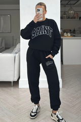 Saint Black printed sweater loungewear set