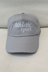 Athletics sport grey embroidered cap