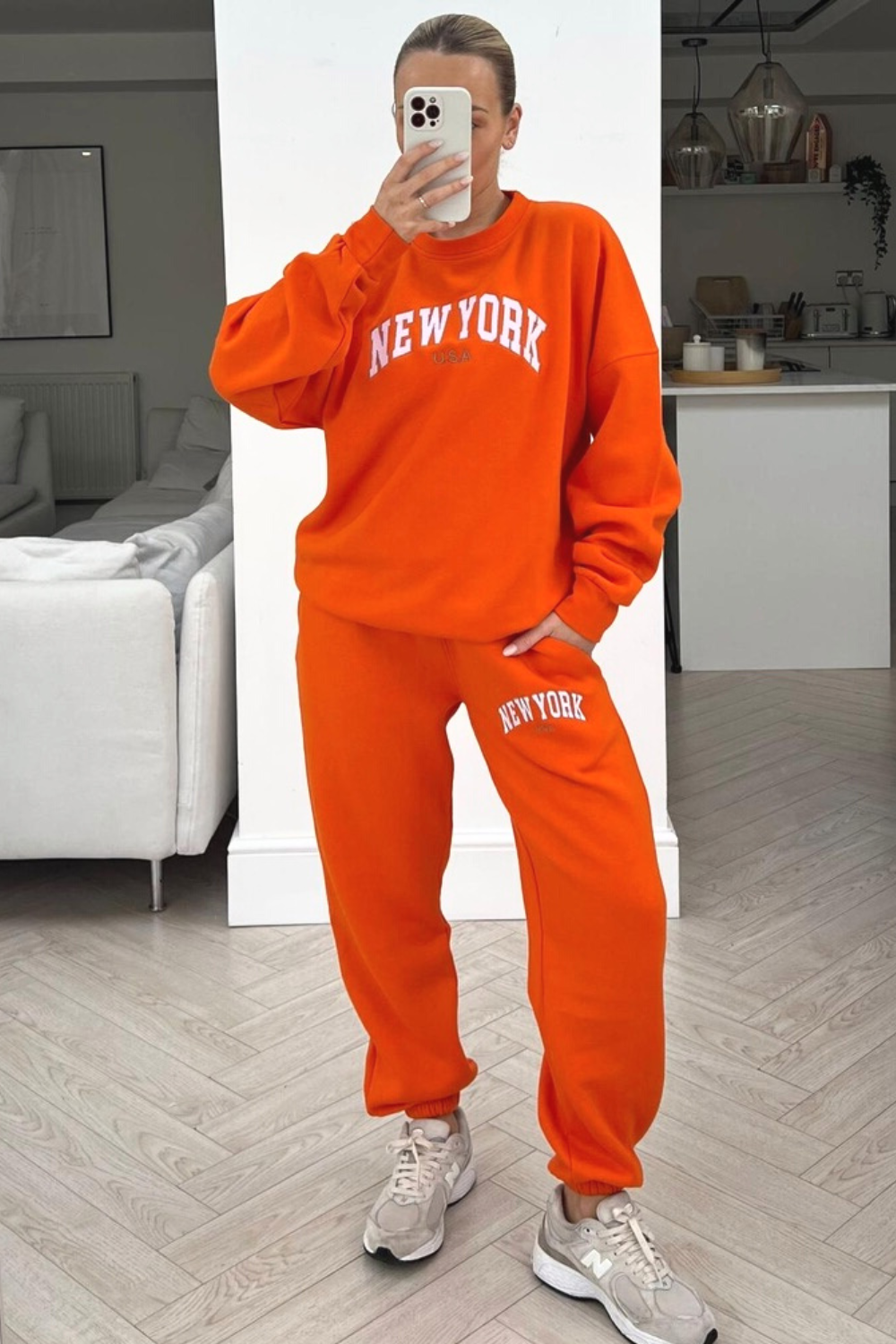Orange 2025 sweater set