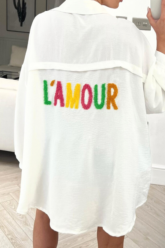 lamour white cheesecloth button up shirt dress