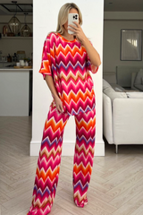 Lexi pink Flared Leg coord