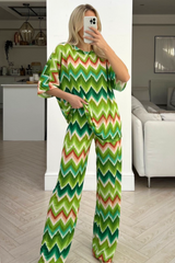 Lexi Green Flared Leg coord