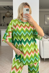 Lexi Green Flared Leg coord