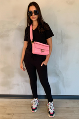 STELLA Black V Neck Loungewear Set