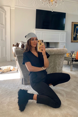 Stella Black V Neck Loungewear Set