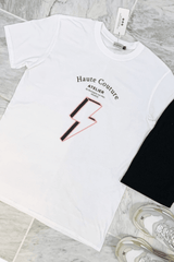 Couture Pink bolt Cycling short set