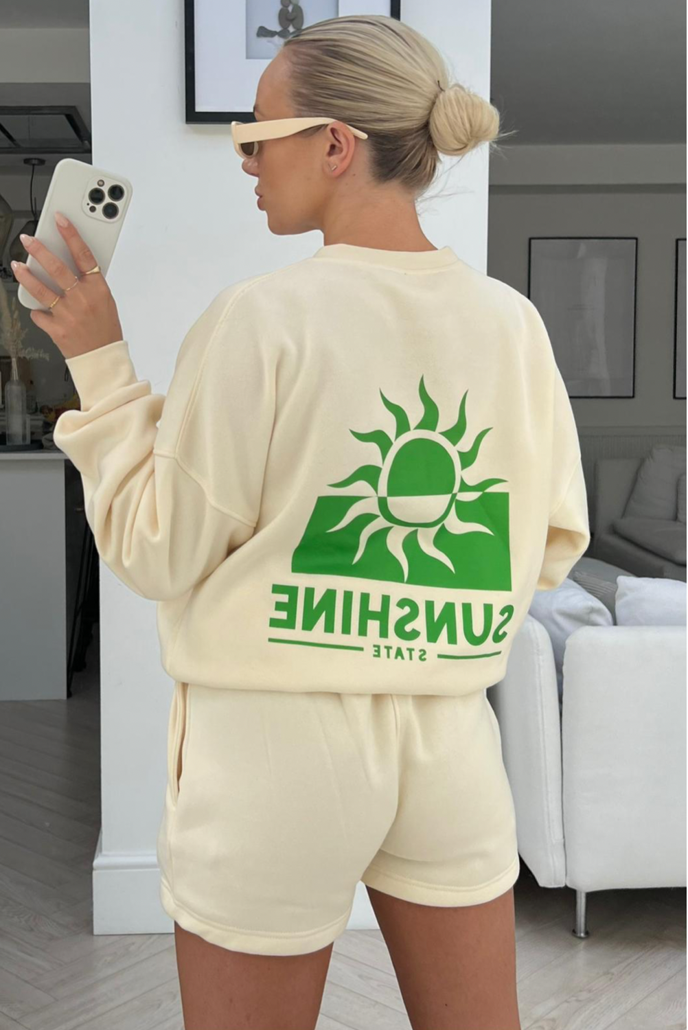 Back print sweater sale